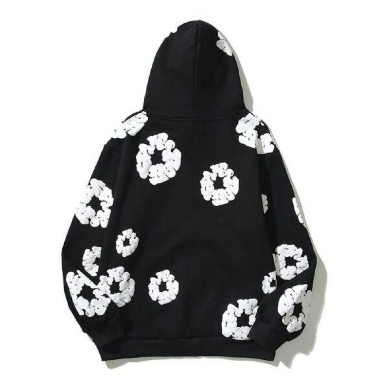 New DENIM TEARS Foam Printing Hip Hop Graffiti Hoodies Unisex Sweatshirts Fall